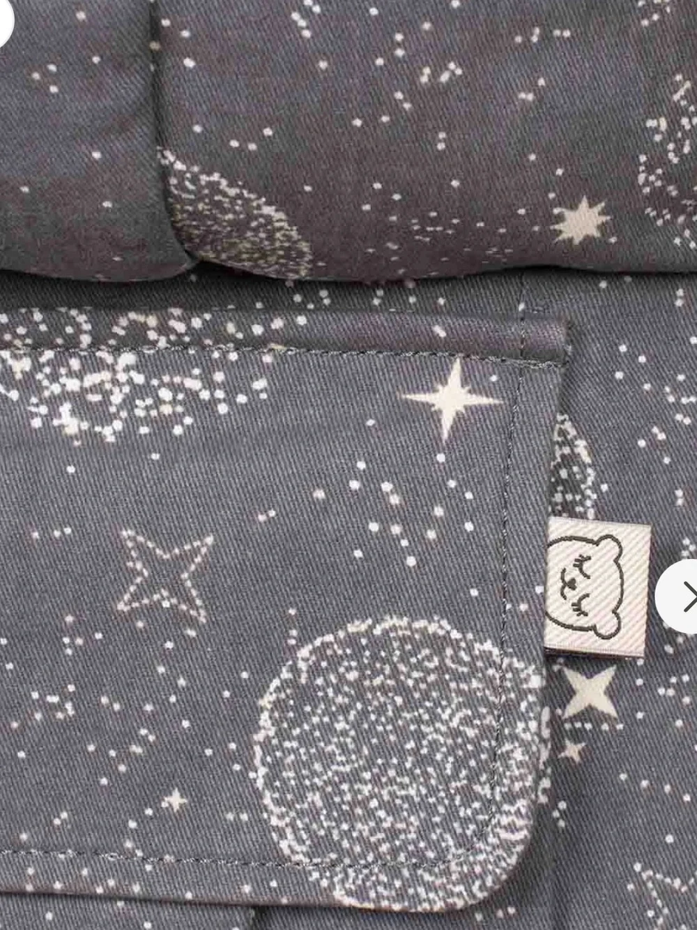 NWT - Tula - Natural Cotton - Mystical - Gray and White